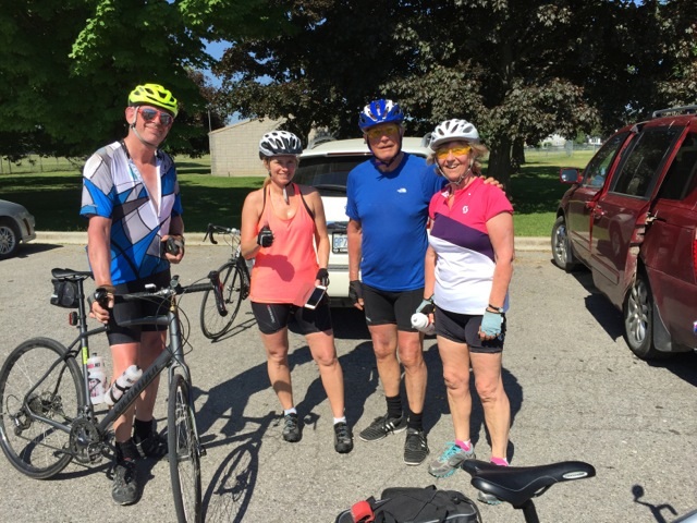 Richard, Deanna, Rodger, and Margaret sharing a moment of success!
