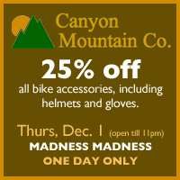 Canyon Mountain Moonlight Madness Sale December 1st